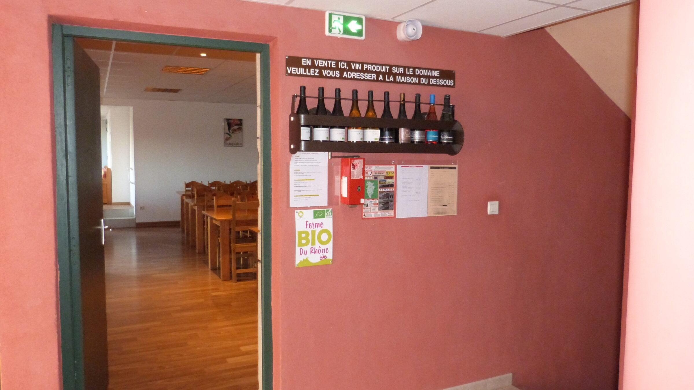 Salle à manger du gîte