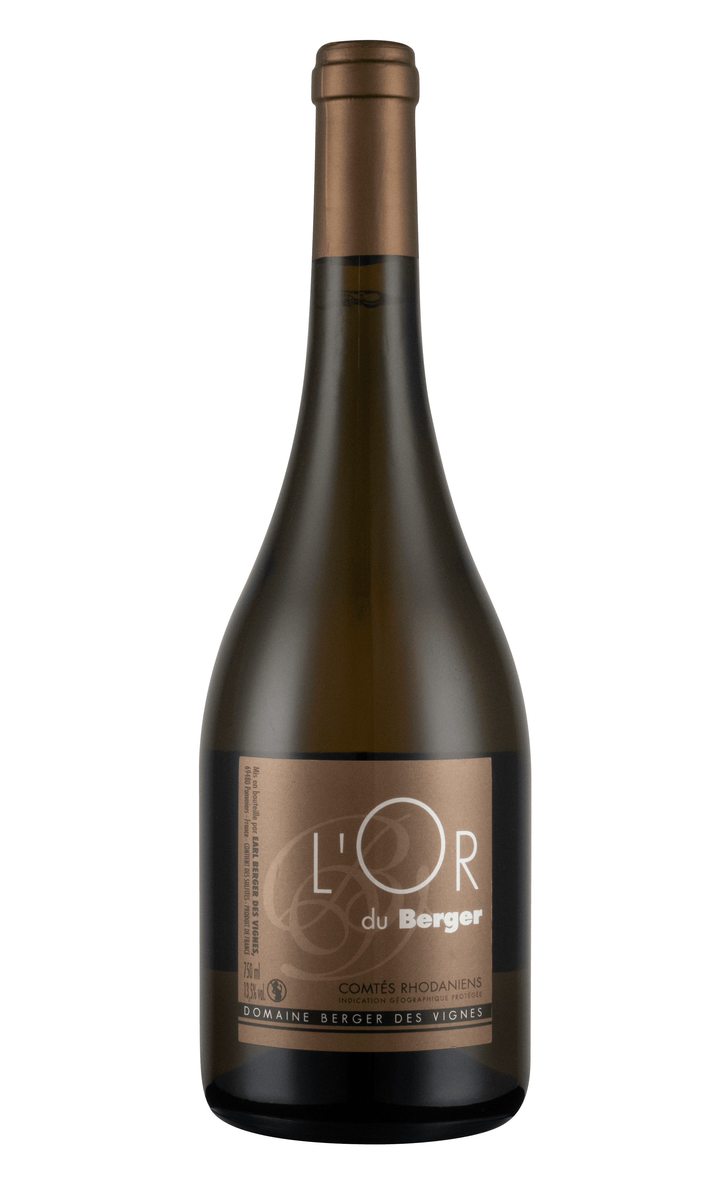 Bouteille de IGP Comtés Rhodaniens Blanc « L'Or du Berger »